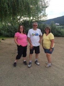 Some of the volunteers who have joined Frey's efforts at the beach on Scout Island: Tina Benedet Steve Marlow Sandy Fehr