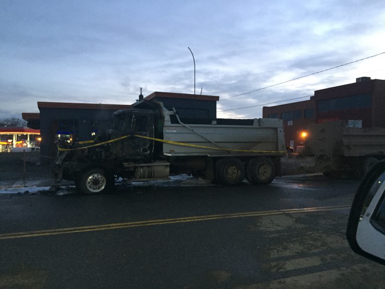 Vehicle Fire Lights up 100 Mile House this morning