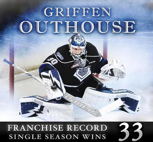 Records made to be broken for Royals goaltender Griffen Outhouse – Victoria  Royals