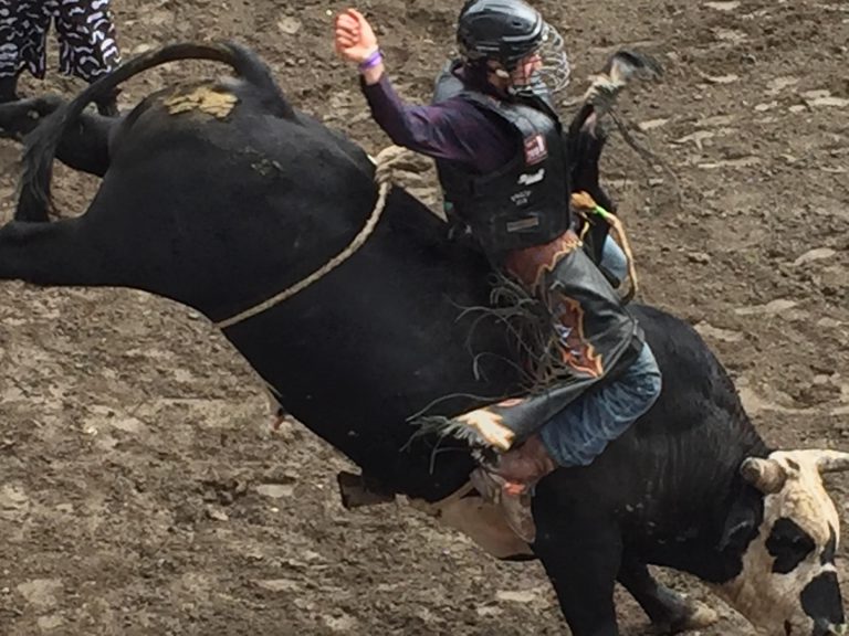 Performance Number Three of the Williams Lake Stampede Ends With a Bang