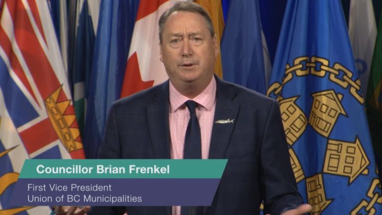 Vanderhoof Councillor Brian Frenkel acclaimed as new UBCM president