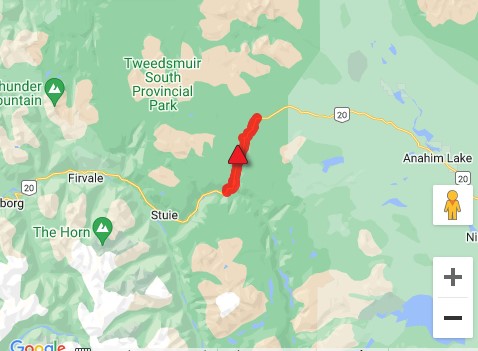 Adverse Weather Reason For Planned Closure Of Highway 20 West Of Anahim Lake