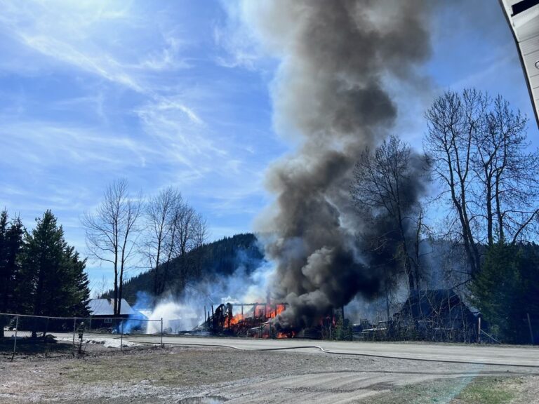Fire destroys home in Wells