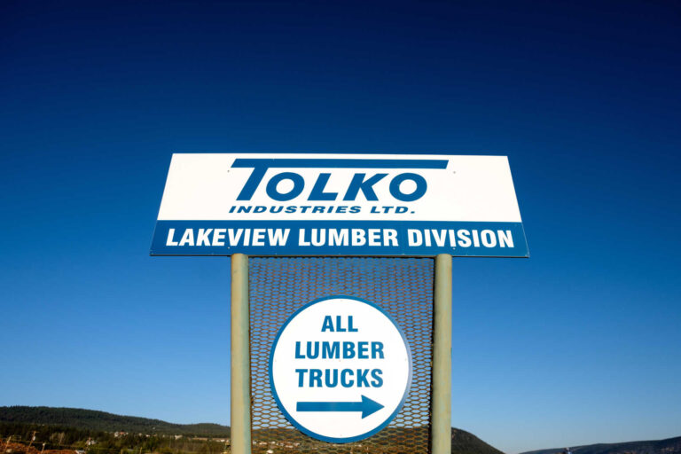 Tolko announces two week shutdown at Lakeview Sawmill in Williams Lake