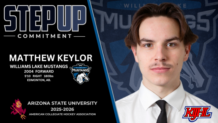 Mustang Matthew Keylor to play University hockey.